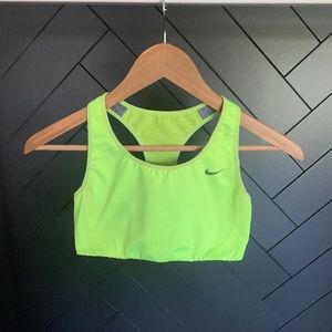Nike Drive Fit Racerback Sports Bra- Neon Green